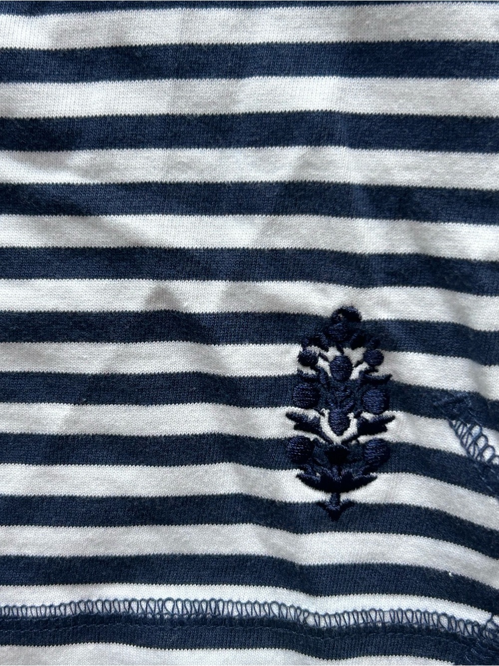 ☀️NEW Free People Movement Restoration Yarn Dye Navy & White Stripe Layer. Small - Picture 7 of 16